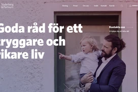 Text on image: good advice for a richer life. Image of man with a child in his arms