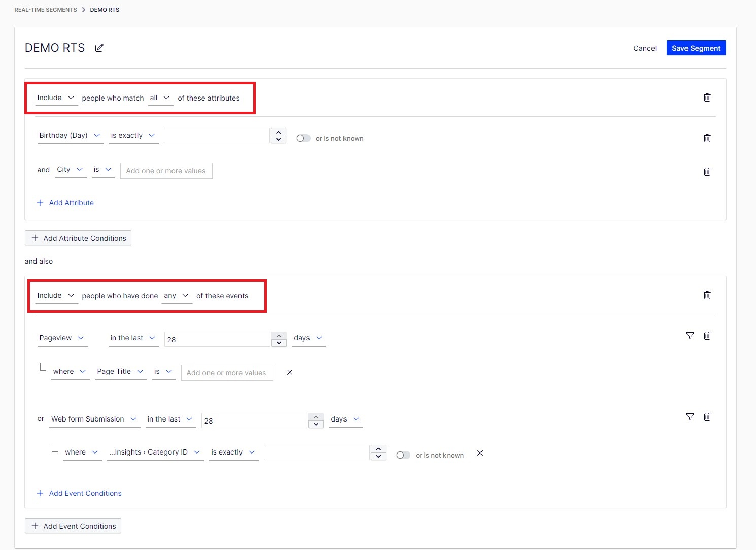 image that shown how to create real time segments