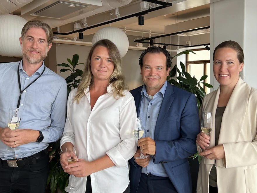 Fyra medarbetare från Epinova och Optimizely