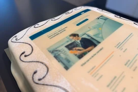 Cake with a picture from the home page